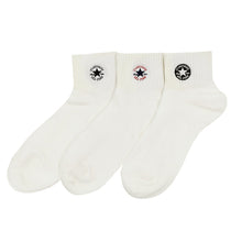 画像をギャラリービューアに読み込む, コンバース 片面刺繍 ソックス 3足組 23-25cm 靴下 レディース CONVERSE アソート 3足セット ワンポイント スニーカー くるぶし 福助