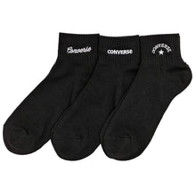 画像をギャラリービューアに読み込む, コンバース 片面刺繍 ソックス 3足組 23-25cm 靴下 レディース CONVERSE アソート 3足セット ワンポイント スニーカー くるぶし 福助