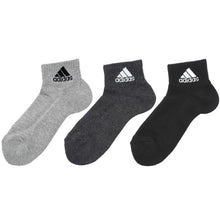 画像をギャラリービューアに読み込む, 福助 adidas ショート丈ソックス 3足組 23-25cm (アディダス ソックス 靴下 レディース 女 セット まとめ買い フクスケ 福助)