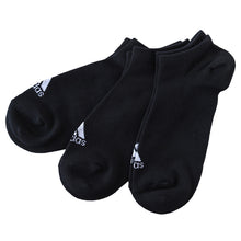 画像をギャラリービューアに読み込む, 靴下 ソックス スニーカーソックス メンズ 3P 24-26/26-28/28-30cm (アディダス 男性 紳士 補強 短い くるぶし丈 セット 紺 黒 白 ワンポイント ロゴ 綿混)