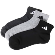 画像をギャラリービューアに読み込む, 靴下 くるぶし丈 ソックス メンズ 男子 アディダス adidas 3足組 24-26 26-28cm 子ども くつ下 ワンポイント 丈夫 スポーツ 無地 子供 メッシュ ソックス 消臭
