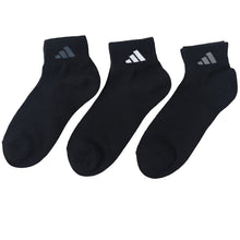 画像をギャラリービューアに読み込む, 靴下 くるぶし丈 ソックス メンズ 男子 アディダス adidas 3足組 24-26 26-28cm 子ども くつ下 ワンポイント 丈夫 スポーツ 無地 子供 メッシュ ソックス 消臭