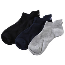 画像をギャラリービューアに読み込む, adidas 靴下 くるぶし スニーカー丈 3足組 21-23 23-25cm スクールソックス 女子 男子 レディース ワンポイント 丈夫 スポーツ 学校 スクール 靴擦れ