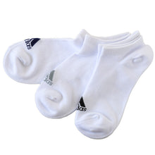 画像をギャラリービューアに読み込む, 靴下 ソックス 子供 男子 女子 キッズ adidas 3足組 19-21/21-23/23-25cm スニーカー くるぶし丈 ロゴ アディダス 短い スクール ジュニア 三足 セット (在庫限り)