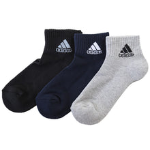 画像をギャラリービューアに読み込む, 靴下 ショートソックス 子供 男子 女子 adidas 底パイル 3足組 21-23cm 23-25cm アディダス キッズ ジュニア スポーツ スクール 男の子 女の子 ワンポイント ロゴ 消臭 白
