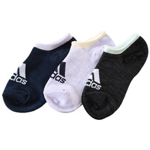 画像をギャラリービューアに読み込む, 靴下 ソックス 子供用 スニーカーソックス 男子 女子 adidas 3P 19-21cm~22-24cm (アディダス スニーカー 男の子 女の子 短い 補強 消臭 ワンポイント 綿混) (在庫限り)