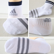 画像をギャラリービューアに読み込む, 靴下 レディース ショート ソックス 女子 くるぶし丈 3P adidas 19-21/22-24cm (アディダス 綿混 女 セット まとめ買い フクスケ 福助 補強 消臭 リブ編み )
