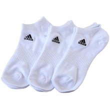 画像をギャラリービューアに読み込む, 靴下 スニーカーソックス レディース adidas 3足組 23-25cm くるぶし ソックス 女性 女の子 くつ下 ワンポイント 丈夫 スポーツソックス 夏 春 学校 スクール サポート
