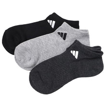 画像をギャラリービューアに読み込む, 靴下 スニーカーソックス レディース adidas 3足組 23-25cm くるぶし ソックス 女性 女の子 くつ下 ワンポイント 丈夫 スポーツソックス 夏 春 学校 スクール 土踏まずサポート