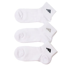 画像をギャラリービューアに読み込む, 靴下 ショート ソックス くるぶし丈 レディース 女子 adidas 3足組 23-25cm アディダス 女性 ジュニア スポーツ スクールソックス ワンポイント ロゴ 消臭