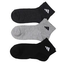 画像をギャラリービューアに読み込む, 靴下 ショート ソックス くるぶし丈 レディース 女子 adidas 3足組 23-25cm アディダス 女性 ジュニア スポーツ スクールソックス ワンポイント ロゴ 消臭