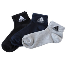 画像をギャラリービューアに読み込む, adidas 靴下 レディース ショートソックス 甲メッシュ 女子 くるぶし丈 3足組 23-25cm アディダス ジュニア ソックス スポーツ スクールソックス ワンポイント ロゴ 消臭 メッシュ 補強