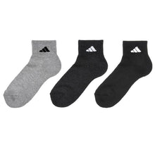画像をギャラリービューアに読み込む, 靴下 アディダス レディース ショート丈 ソックス 底パイル 3足組 23-25cm adidas 女性 ジュニア ソックス スポーツ スクールソックス 女子 ワンポイント ロゴ 消臭 足底クッション