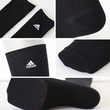 画像をギャラリービューアに読み込む, アディダス ハイソックス 靴下 レディース 女子 2足組 32cm丈 23-25cm adidas スクールソックス 学生 黒 紺 ワンポイント フクスケ セット (在庫限り)