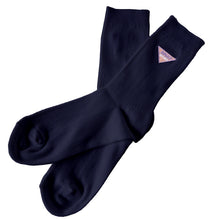 画像をギャラリービューアに読み込む, スクールソックス 女子 ワンポイント キッズ 靴下 女の子 小学生 子供 クルーソックス 19-24cm 白 紺 子ども ジュニア くつ下 刺繍 ブランド アナップ ANAP (在庫限り)