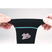 画像をギャラリービューアに読み込む, 靴下 子供 ハイソックス 女子 黒 紫 シロ ワンポイント 19-21cm 22-24cm ソックス ジュニア 子ども 綿混 かわいい 小学生 ひざ下 アナップスポーツ 長い