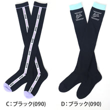 画像をギャラリービューアに読み込む, ニーハイソックス 女の子 靴下 子供 オーバーニー 女子 黒 ワンポイント 19-21cm 22-24cm ジュニア キッズ 子ども 綿混 かわいい 可愛い 小学生 ガールズ ニーハイ