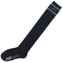 画像をギャラリービューアに読み込む, ニーハイソックス 女の子 靴下 子供 オーバーニー 女子 黒 ワンポイント 19-21cm 22-24cm ジュニア キッズ 子ども 綿混 かわいい 可愛い 小学生 ガールズ ニーハイ