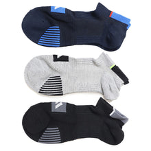 画像をギャラリービューアに読み込む, 靴下 ソックス スニーカーソックス メンズ 3足 24-26cm 26-28cm アディダス 男性 紳士 補強 短い くるぶし セット メッシュ (在庫限り)