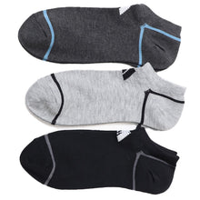 画像をギャラリービューアに読み込む, 靴下 ソックス スニーカーソックス メンズ 3足 24-26cm 26-28cm アディダス 男性 紳士 補強 短い くるぶし セット メッシュ (在庫限り)