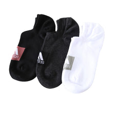 画像をギャラリービューアに読み込む, 靴下 スニーカー ソックス レディース 女子 adidas 3足組 23-25cm アディダス くるぶし スニーカー丈 女の子 短い ワンポイント スクール (在庫限り)