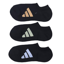 画像をギャラリービューアに読み込む, 靴下 スニーカー ソックス レディース 女子 adidas 3足組 23-25cm アディダス くるぶし スニーカー丈 女の子 短い ワンポイント スクール