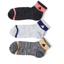 画像をギャラリービューアに読み込む, 靴下 レディース ショートソックス スニーカー 女子 adidas 中学生 高校生 3足組 23-25cm アディダス くるぶし くつ下 ワンポイント 丈夫 スポーツソックス 迷彩 (在庫限り)