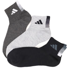 画像をギャラリービューアに読み込む, アディダス 靴下 レディース ショートソックス 女子 adidas 中学生 高校生 3足組 23-25cm 3足セット くるぶし スニーカー くつ下 ワンポイント 丈夫 スポーツソックス 迷彩