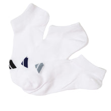 画像をギャラリービューアに読み込む, 靴下 子供 くるぶし スニーカー ソックス キッズ 女子 男子 小学生 中学生 adidas 3足組 21-23cm 23-25cm アディダス スニーカー丈 女の子 男の子 短い ワンポイント スクール (在庫限り)