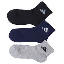 画像をギャラリービューアに読み込む, 靴下 キッズ 子供用 ショートソックス 3足組 adidas 19-21cm~23-25cm ソックス 子ども ジュニア ワンポイント 丈夫 スポーツソックス