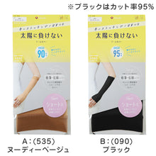 画像をギャラリービューアに読み込む, アームカバー UV レディース ストッキング ショート フリーサイズ 親指穴付き UVカット 伝線しにくい 薄手 紫外線対策 紫外線カット UV対策 日本製