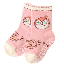 画像をギャラリービューアに読み込む, アンパンマン 靴下 キッズ ベビーソックス クルー丈 男の子 女の子 滑り止め 9~14cm 子供 かわいい ソックス キャラクター靴下 ベビー キャラクター すべり止め ドキンちゃん コキンちゃん