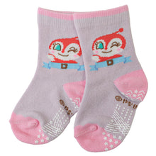 画像をギャラリービューアに読み込む, アンパンマン 靴下 キッズ ベビーソックス クルー丈 男の子 女の子 滑り止め 9~14cm 子供 かわいい ソックス キャラクター靴下 ベビー キャラクター すべり止め ドキンちゃん コキンちゃん