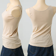 画像をギャラリービューアに読み込む, タンクトップ 綿100% インナー 福助 満足 M~LL レディース 下着 綿 白 黒 インナーシャツ 無地 肌着 (在庫限り)