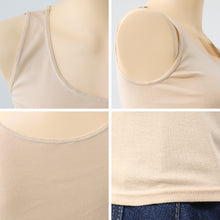 画像をギャラリービューアに読み込む, タンクトップ 綿100% インナー 福助 満足 M~LL レディース 下着 綿 白 黒 インナーシャツ 無地 肌着 (在庫限り)