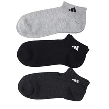 画像をギャラリービューアに読み込む, 靴下 メンズ 男性 ショートソックス 3足組 adidas 24-26~28-30cm スニーカーソックス くつ下 ワンポイント 丈夫 スポーツソックス くるぶし丈 白 グレー 黒 くつした ハイカット スクール アディダス