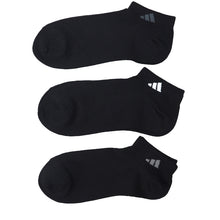画像をギャラリービューアに読み込む, 靴下 メンズ 男性 ショートソックス 3足組 adidas 24-26~28-30cm スニーカーソックス くつ下 ワンポイント 丈夫 スポーツソックス くるぶし丈 白 グレー 黒 くつした ハイカット スクール アディダス