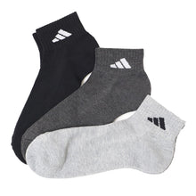 画像をギャラリービューアに読み込む, アディダス メンズ 底パイル ショート丈 ソックス 3足組 24-26cm~28-30cm adidas 靴下 ふわふわ クッション