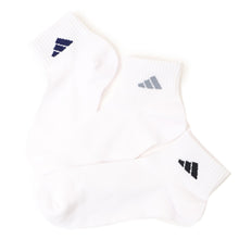画像をギャラリービューアに読み込む, 靴下 アディダス ショート ソックス メンズ 男子 adidas 3足組 24-26cm~28-30cm 中学生 高校生 黒 男性 くるぶし くつ下 ワンポイント 丈夫 スポーツソックス 黒 グレー 杢
