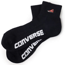 画像をギャラリービューアに読み込む, コンバース 足底パイル ショート丈 ソックス メンズ 靴下 25-27cm カジュアル シンプル 刺繍 CONVERSE ブランド 福助