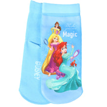 画像をギャラリービューアに読み込む, ディズニー プリンセス ソックス キッズ 靴下 子供 女の子 フロントクルー丈 13-19cm 子ども くつ下 Disney エルサ ラプンツェル アリエル ジャスミン 福助