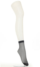 画像をギャラリービューアに読み込む, SLIMLINE くるぶし丈ストッキング 3足セット (22-25cm) (レディース 婦人 女性 くるぶし パンツスタイル 黒 しめつけない stocking)