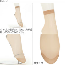 画像をギャラリービューアに読み込む, アツギ スリムライン くるぶし丈 ストッキング 21足セット 22-25cm (レディース 婦人 女性 くるぶし パンツスタイル 黒 しめつけない) (在庫限り)