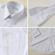 画像をギャラリービューアに読み込む, トンボ スクールシャツ 男子 長袖 ストレッチ ニット 学生服 シャツ SS~BEL (制服 中学生 高校生 学校 ノーアイロン 透けにくい 男の子) (送料無料)