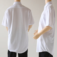 画像をギャラリービューアに読み込む, トンボ スクールシャツ 男子 半袖 ストレッチ ニット 学生服 シャツ SS~BEL (制服 中学生 高校生 学校 ノーアイロン 透けにくい 男の子)