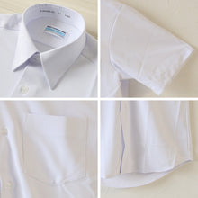 画像をギャラリービューアに読み込む, トンボ スクールシャツ 男子 半袖 ストレッチ ニット 学生服 シャツ SS~BEL (制服 中学生 高校生 学校 ノーアイロン 透けにくい 男の子)