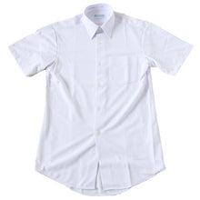 画像をギャラリービューアに読み込む, トンボ スクールシャツ 男子 半袖 ストレッチ ニット 学生服 シャツ SS~BEL (制服 中学生 高校生 学校 ノーアイロン 透けにくい 男の子)
