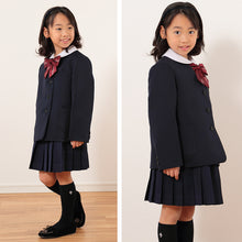 画像をギャラリービューアに読み込む, トンボ 小学校 女子 制服 スカート 20本車ヒダ 紺 130cmB~160cmB B体 ゆったりサイズ 小学生 イートン 学生服 トンボ学生服 プリーツスカート 洗える ストレッチ (送料無料) (取寄せ)
