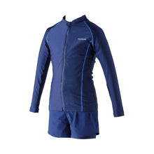 画像をギャラリービューアに読み込む, 女子用セパレート水着 長袖 上下セット UVカット ラッシュガード 120~4L (スイミング 水泳 スクール 子供 小学生 中学生 女子 プール学習) (送料無料)