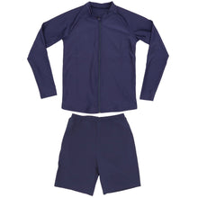 画像をギャラリービューアに読み込む, スクール水着 セパレート 男の子 女の子 上下セット インナー付き 長袖 小学生 中学生 プール学習 UPF50+ UVカット 120cm~4L (スイミング 子ども ジュニア スイムウェア 水泳 学校 授業 海水浴 マリンスポーツ 120 130 140 150 S M L LL 3L 4L)